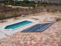 Energía solar para calentar piscinas