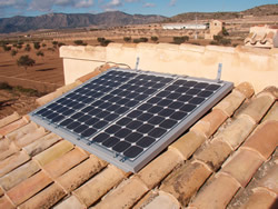 Panel solar sin conexión a red